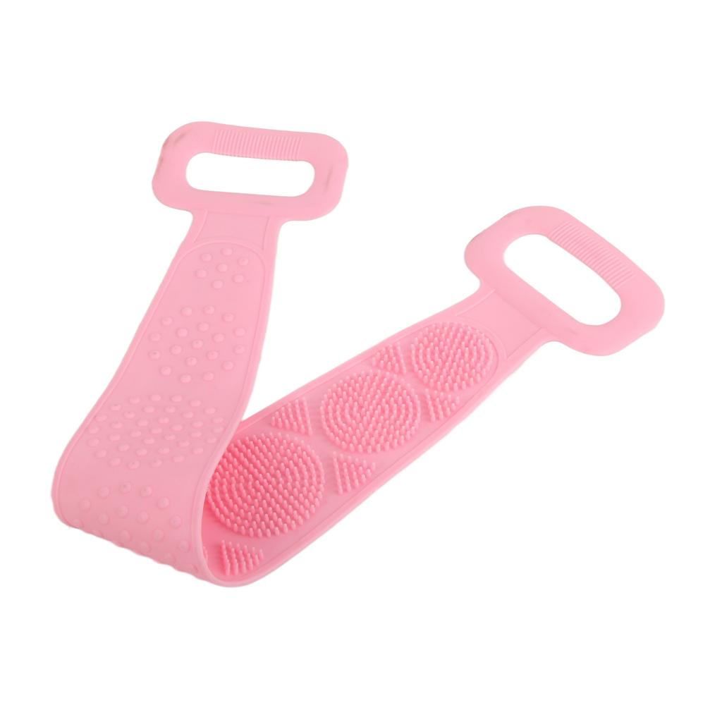 Silicone Bath Body Brush Tough Strong Tensile Strength Hangable Back Cleaning Bath Strap