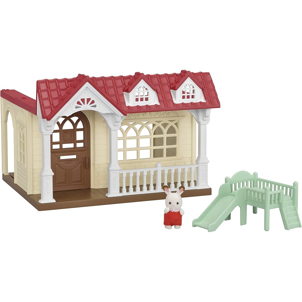 Sylvanian Families EPOCH Strawberry House Dollhouse Toy for Ages 3 and Up with ST Mark Certification