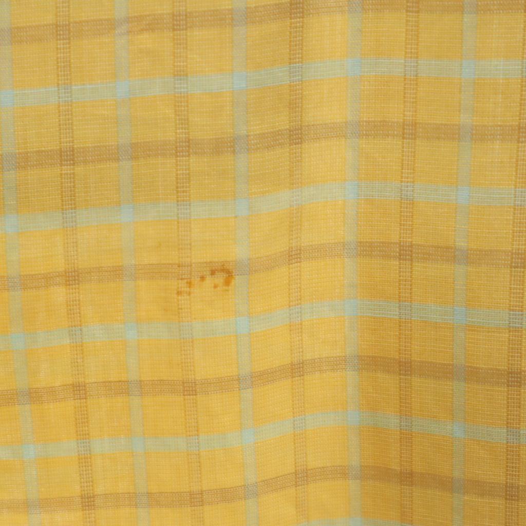 Stephens 60s Vintage Check Pattern Short Sleeve Shirt XL Yellow Men's Used