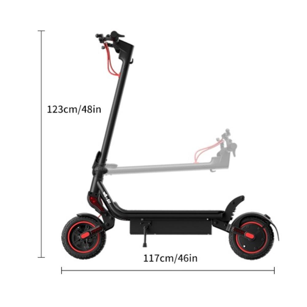 IScooter W8 750W 40KM/H Patinete Rueda 9.3'' Batería 48V/14AH Autonomía Máx. 45KM Control por APP Patinete Eléctrico