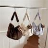 Large-capacity Commuter Tote Bag, Single Shoulder Bag, Plush and Fluffy Design