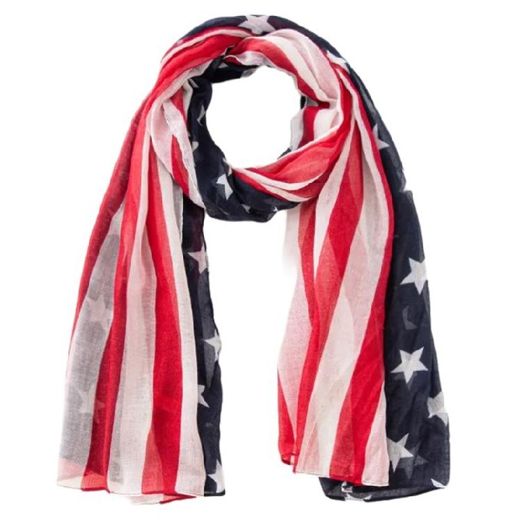 Star Headscarf, Versatile and Soft, Suitable for Independence Day Activity