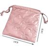 Cute Bow Drawstring Bags Women Drawstring Packaging Pocket Cosmetic Bag Makeup Bag Large Capacity Coin Purse Coin Pouch