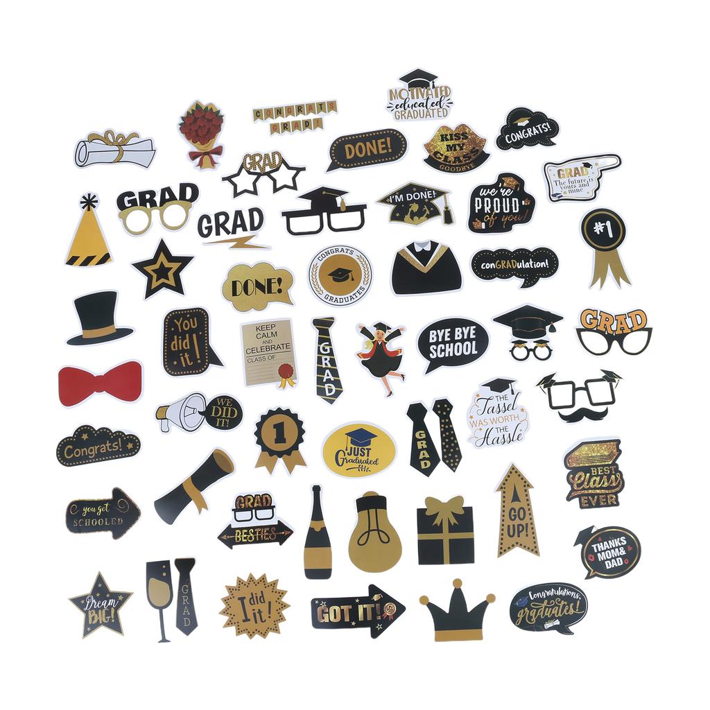 Graduation Sticker Waterproof Sticker Graduation Season Sticker Sticker Party College Sticker for Water Bottle Laptop