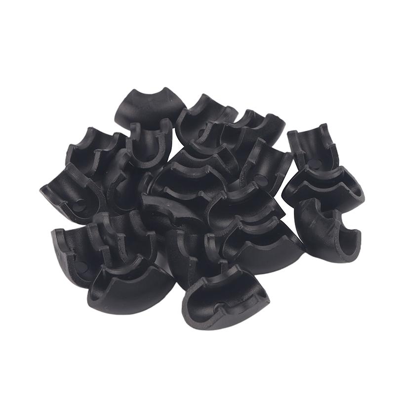 20Pcs/Lot Non-Slip Furniture Leg Pads Plastic Chair Leg Caps Sock Stool Anti-Front Tilt U-Shaped Tube Rear Pad 10Mm Pipe Clamp