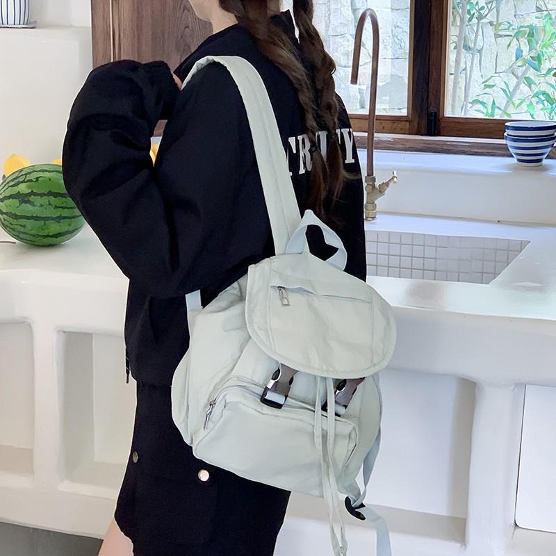 Schoolbag Korea ins Mini Backpack Women's Travel Lightweight Waterproof Backpack Nylon Casual Commuter Backpack