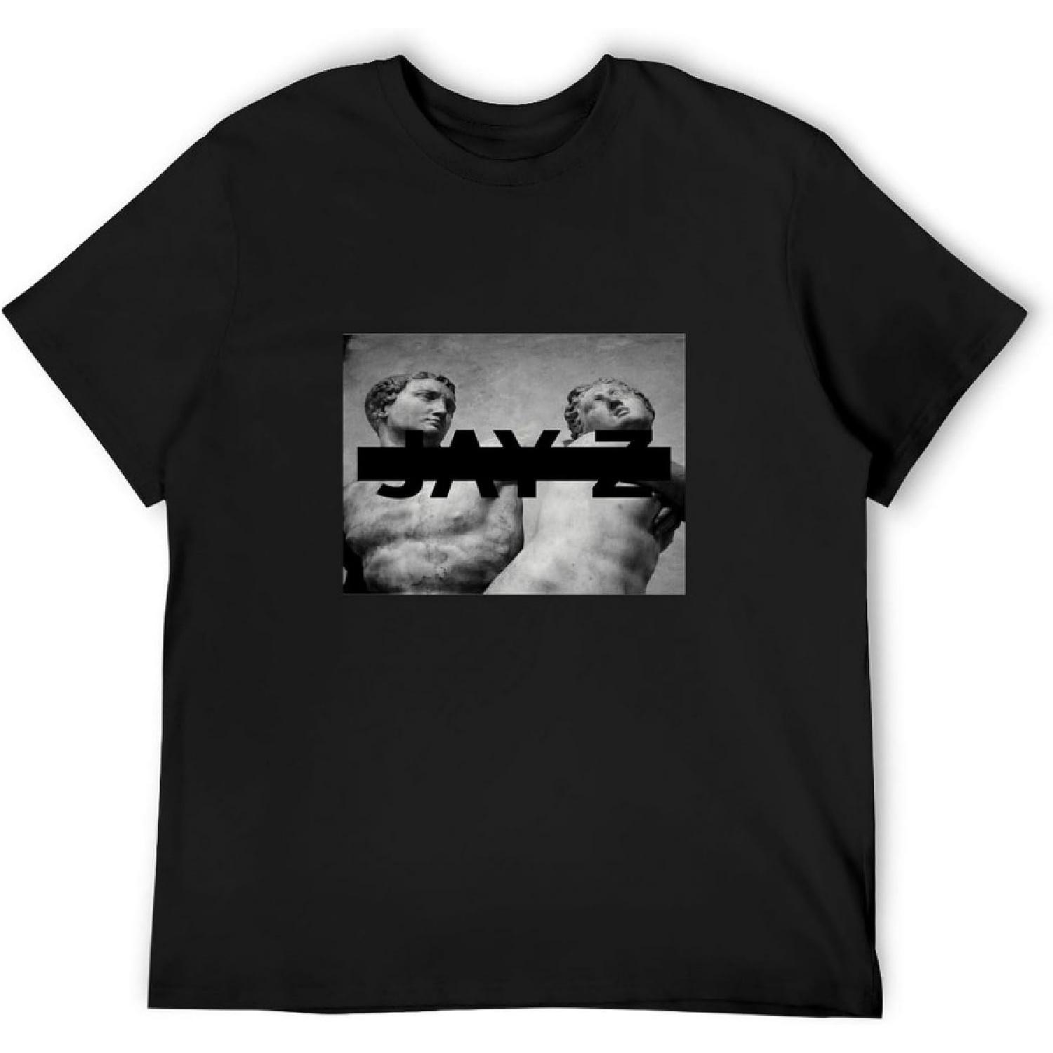WANG LI DA Jay Z Men T-Shirt Magna Carta Vinyl Cd Cover Rocafella Tee Black S