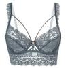 French Style Lace Push-Up Bra With Thin Straps