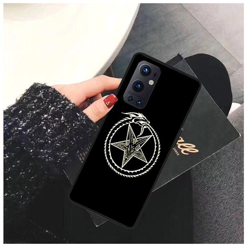 Pro OnePlus Nord N10 N100 CE 5G Pouzdro Pentagram 666 Démonické Satanistické Pouzdra pro One Plus 6 5T 6T 7T 8T 8PRO 9PRO Kryt na Telefon Coque