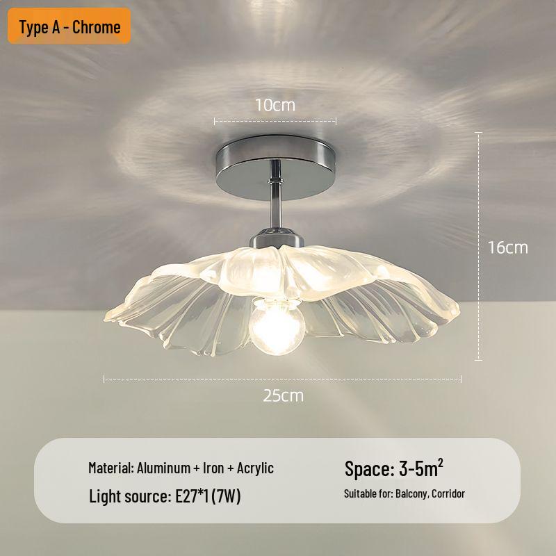 Nowoczesna Minimalistyczna Lampa Sufitowa w Kształcie Kwiatu do Korytarza, Klatki Schodowej, Balkonu lub Foyer