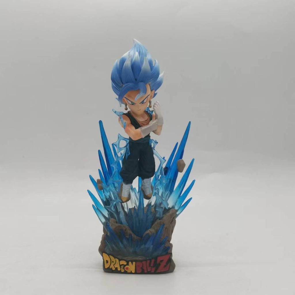 Figura Modelo de Juguete Coleccionable Regalo de Acción GK de PVC Muñecas Japonesas Regalos de 16CM Anime Dragon Ball Z VEGITO Super Saiyan Azul