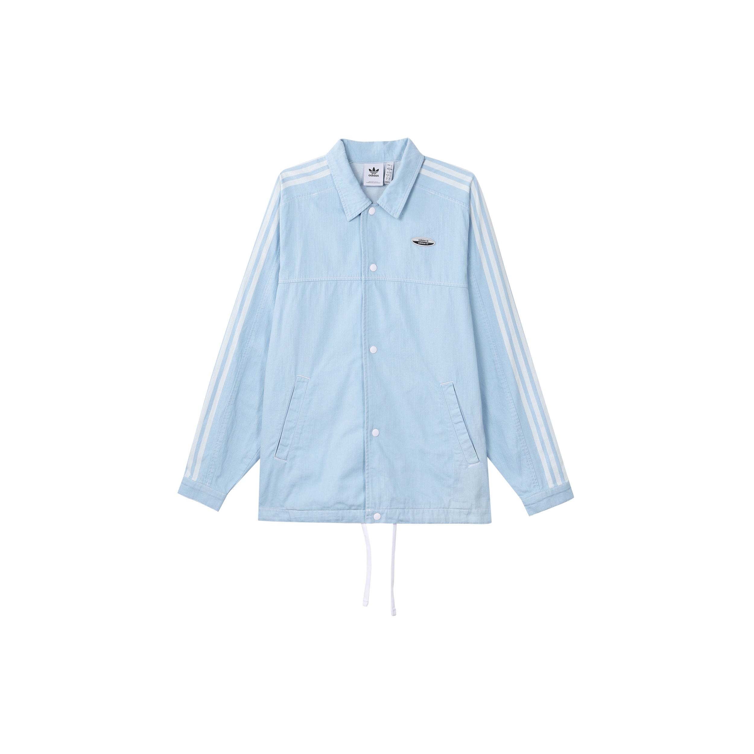 adidas originals Side Stripe lapel Sports Jacket Blue Men s HC9497 S