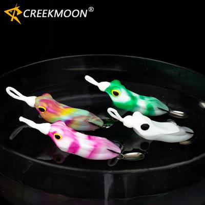 7pcs High Quality Silicone Frog Lure 6.5cm-14g Double Hooks Swimbait Soft Fishing Bait Fishing