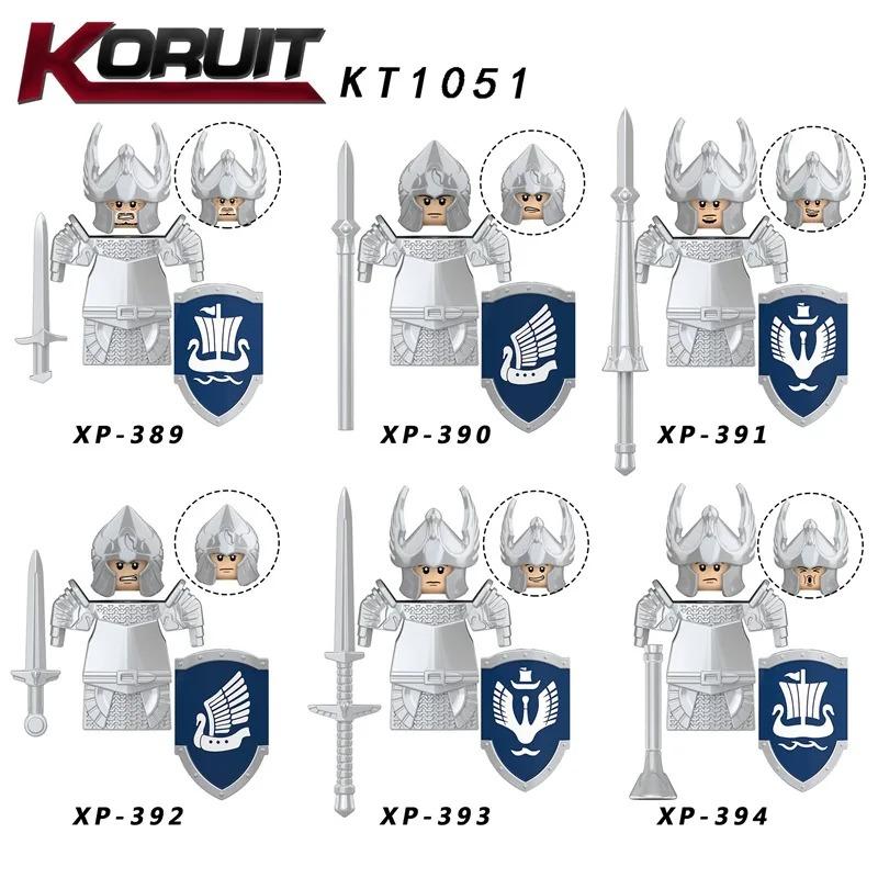 8pcs/lot MOC Uruk-hai Orc Army Group Orcus Figures Model Building Blocks LOTR Bricks Medieval Toys for Children gifts