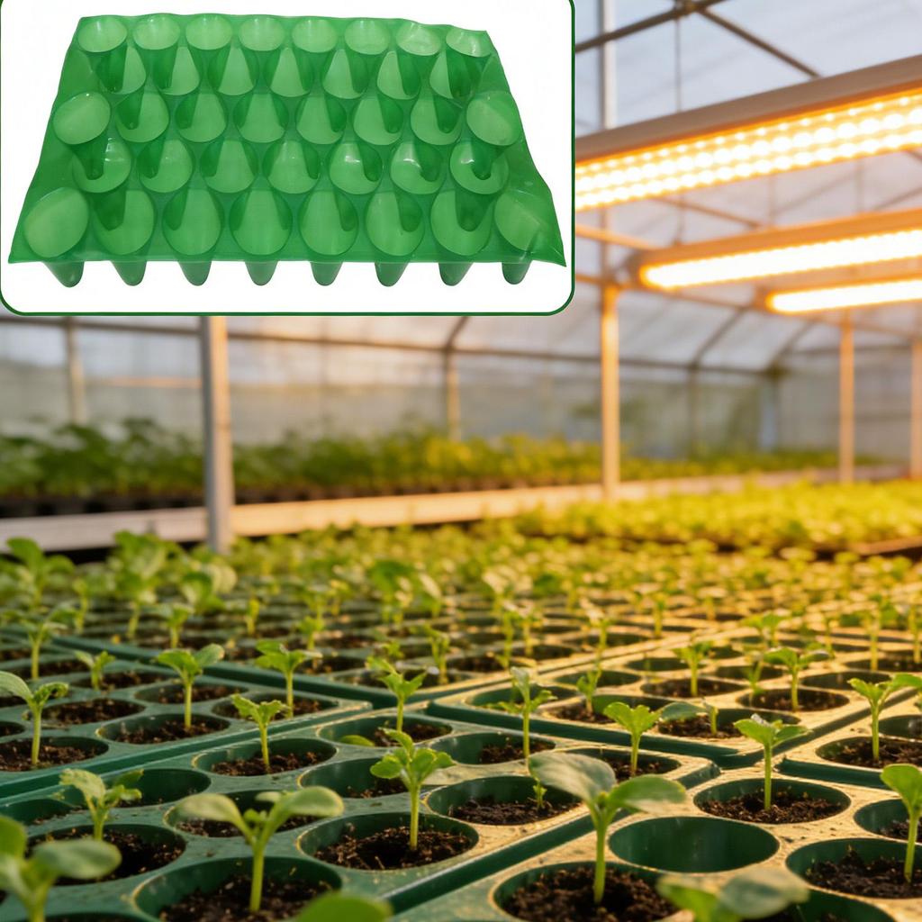 32-Cell Garden Plant Grow Box Seedling Nursery Pots Seed Germination Trays with Drainage Holes Propagation Seedling Starter