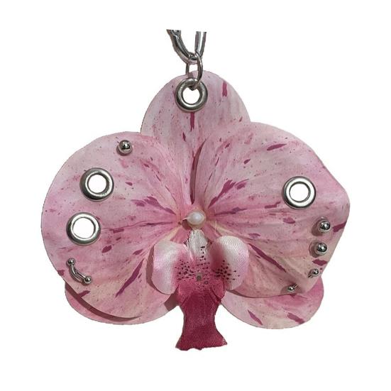 Klíčenka přívěsek ve tvaru květiny realistický vzhled lehká slitina organizér na klíče květinová dekorace na tašku