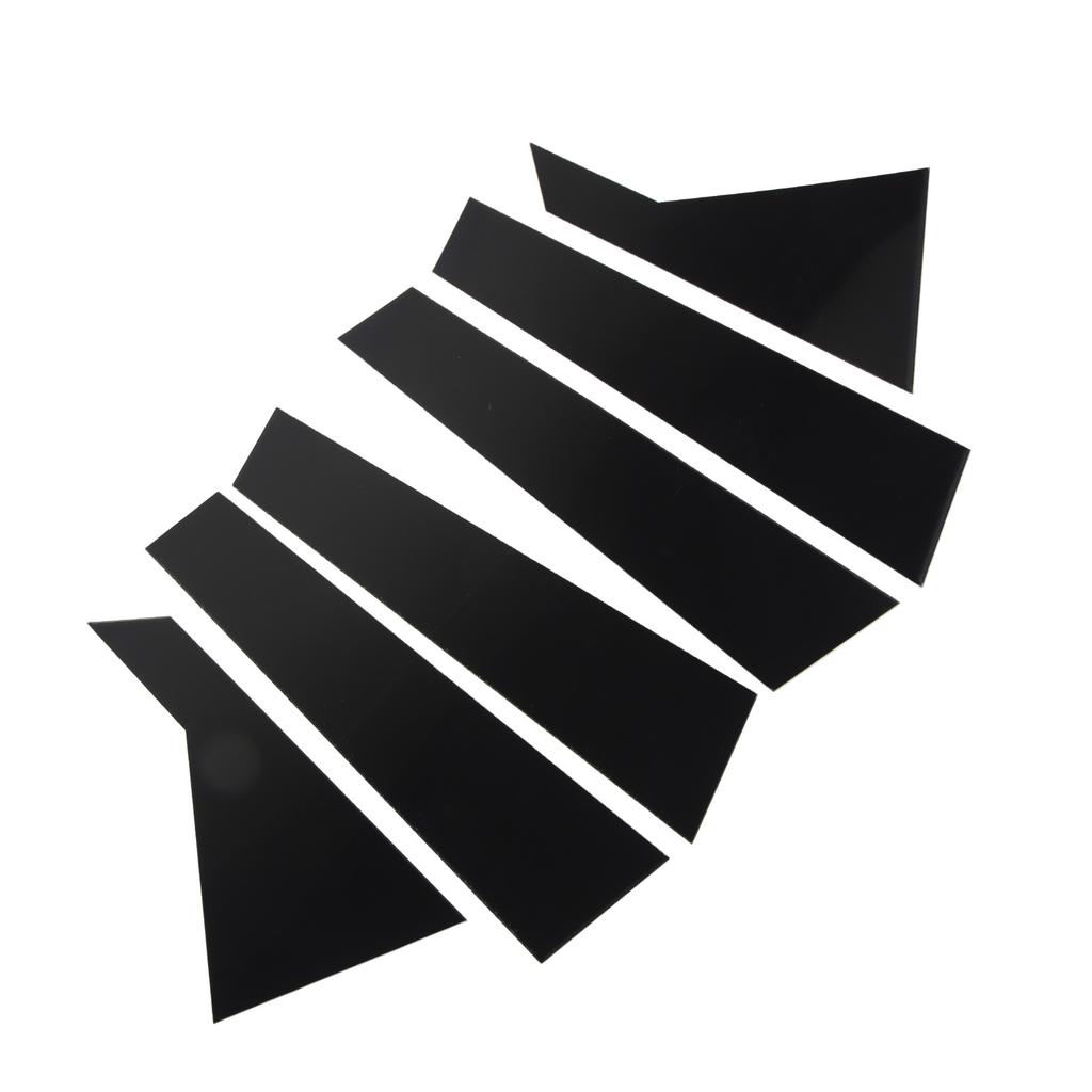 6PCS Door Window B Pillar Trim Gloss Black Pillar Post Decal Cover Replacement for Kia K3 Forte Sedan Cerato