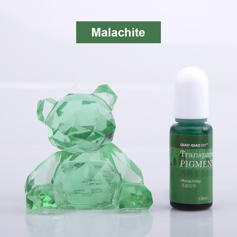 

Silicone world 10ml Transparent Pigment Epoxy Resin Supplies Resin Pigment Filler Dye DIY Jewelry Making Crafts Epoxy Mold малахитовая зелень