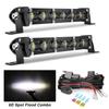 8inch LED Light Bar Floodlight Yellow Beam Ultra Strip LED Bar Work Light  Driving Fog Lamp for 4x4 Offroad Motorcycle SUV Truck