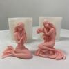 Kerzen-Silikonform Langlebig 3D Meerjungfrauen Duftkerzen-Harzform Gips-Dekorationen Form DIY Gips Aromatherapie