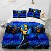 3D Rockman Megaman Game Cartoon Comforter Bedding Set,Duvet Cover Bed Set Quilt Cover Pill