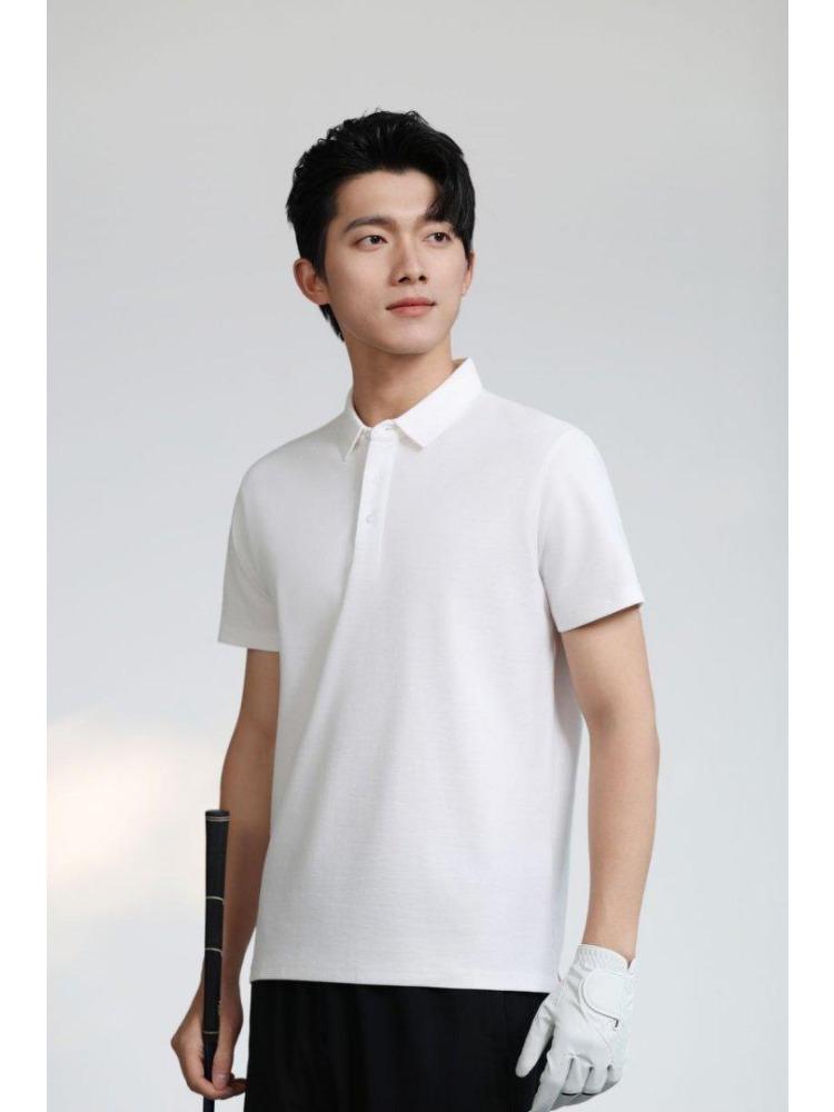 Solid Color T-Shirt Summer Women's and Men's Lapel Short Sleeve YG-258/256