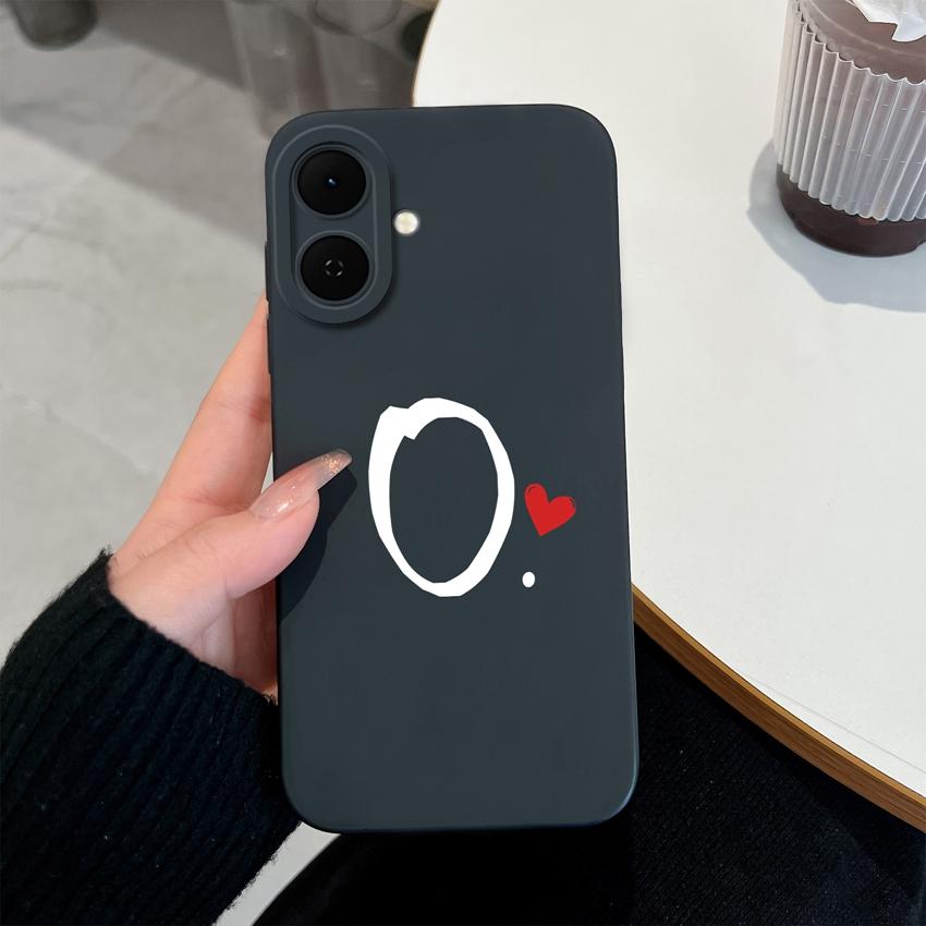 Pink Black Couple Style Phone Cover For Tecno Spark Go 2 3 1 1S Case Simple Letter Housing Soft Silicone Anti Slip Durable Shell