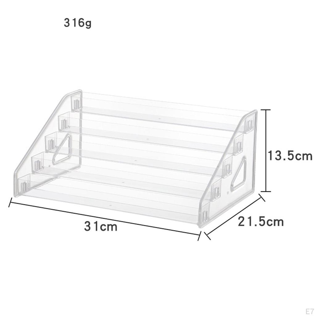 Acrylic Nail Polish Organizer, Easy Clean Vanity Organizer Makeup for Bottles