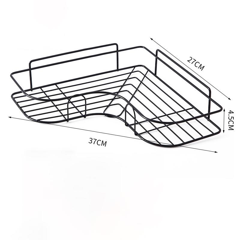 1pc Punch-free Triangle Rack, Corner Shelf, Dormitory Storage Rack, Storage Shelf For Bathroom & Kitchen