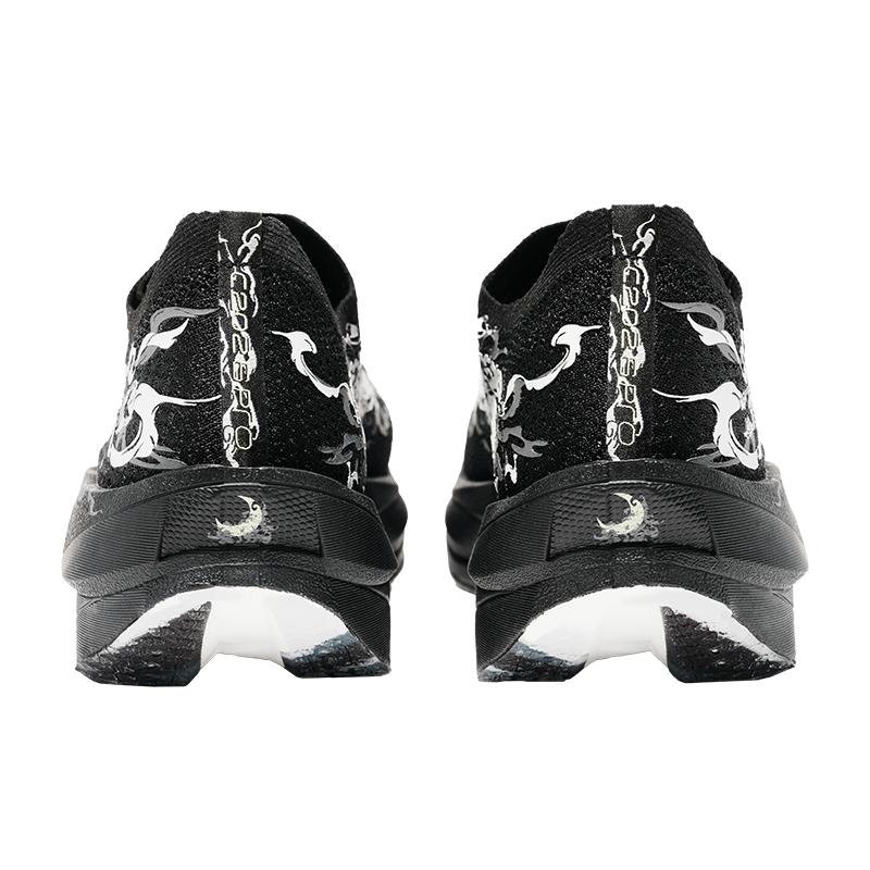 New Anta C202 6.0 PRO Cushioning, Wear Resistant Low Top Carbon Plate Racing Running Shoes Men's Black White Gray 112535576-1
