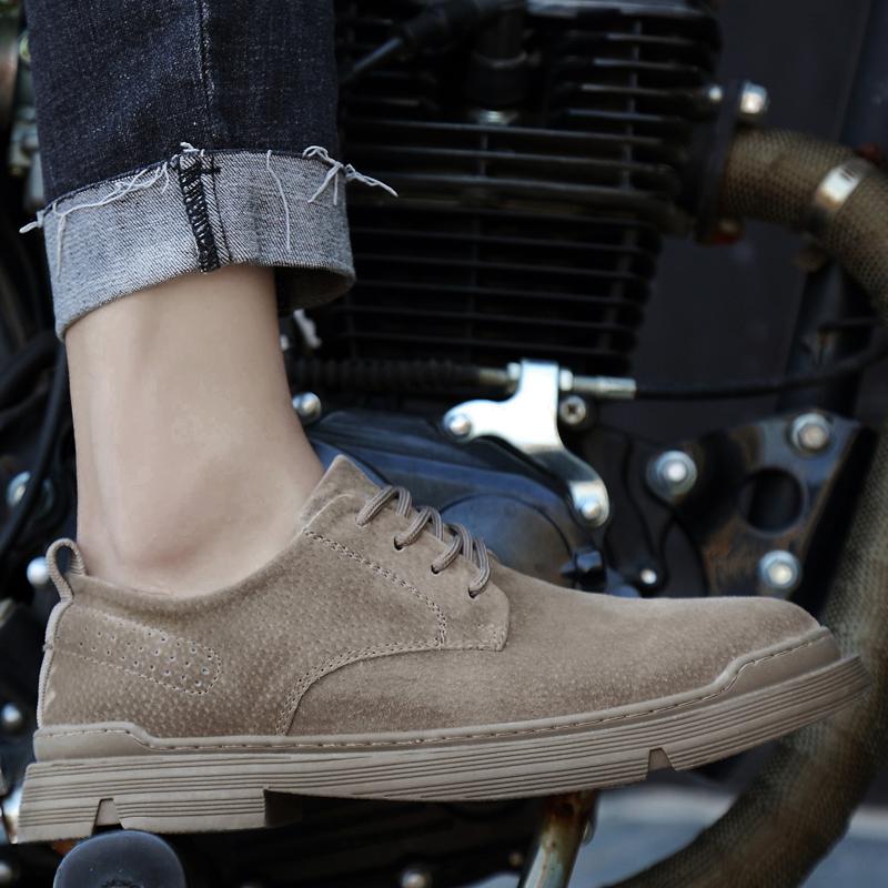 Mode Hochwertige Herren Freizeit Lederschuhe Outdoor Rutschfest Cricket Schuhe Mode Herbst Und Winter Bequem Leicht Fahrschuhe