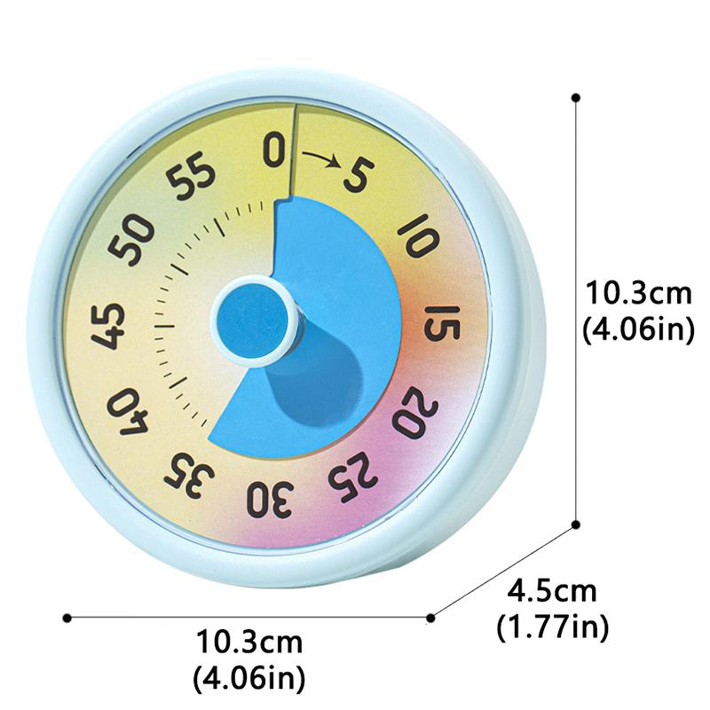 Toys Educational Classroom Visual Timer Time Management Countdown Tools 60-Minute Silent Desk Timer Homeschool Study Tool Kids
