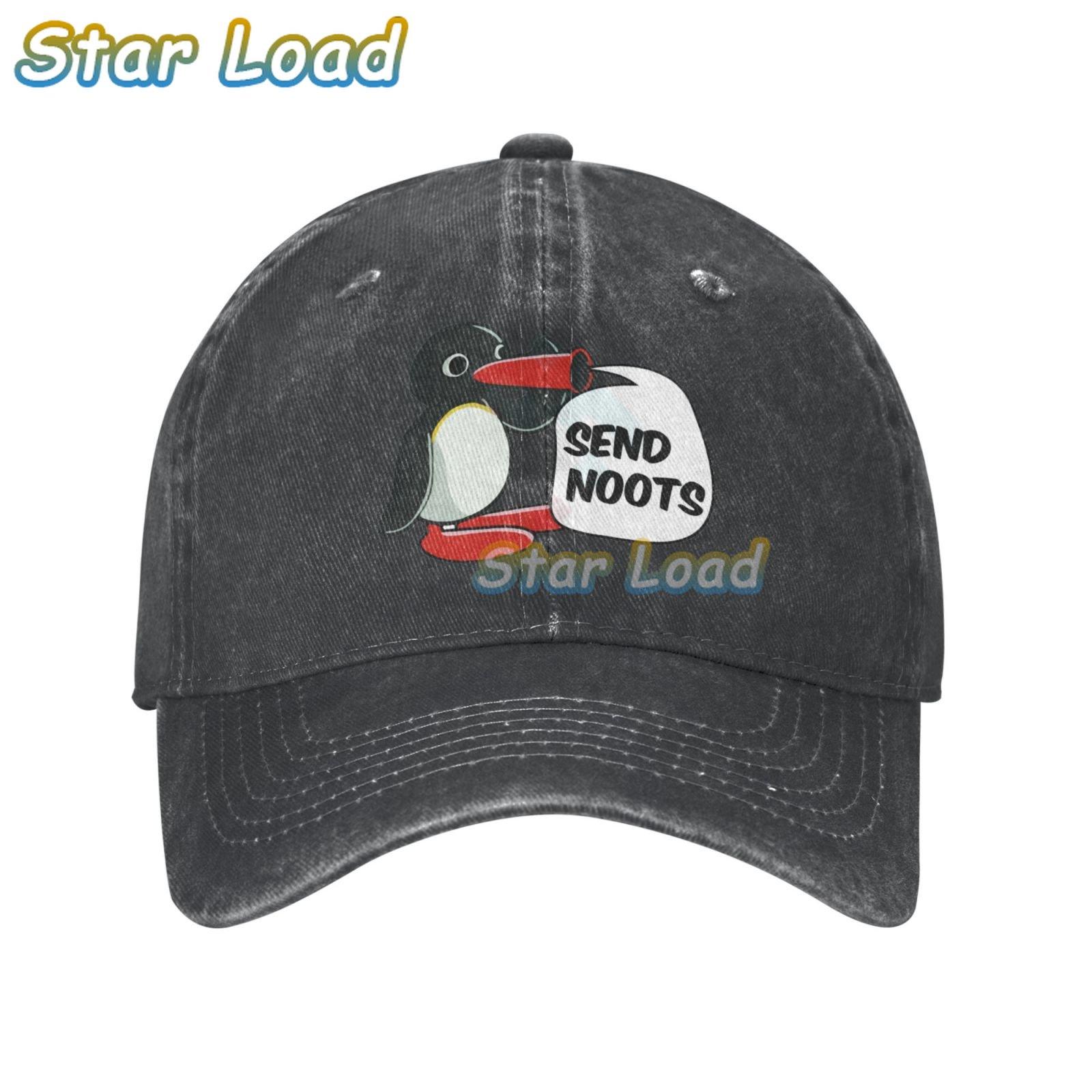 

Бейсбольная кепка Send Noot, шляпы унисекс, женские защитные кепки с козырьком Snapback Pingu Pinga Penguin TV Caps One Size