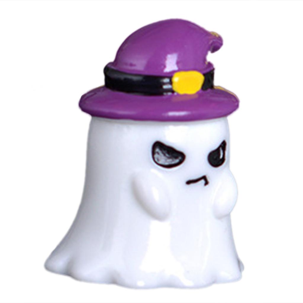 Halloween Decorative Ornament Cute Cartoon Pumpkin Ghost Figurine for Home and Office Desk