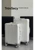 Aluminum Magnesium Alloy Trolley Case 20: Business Metal Carry-on Leather Travel Luggage