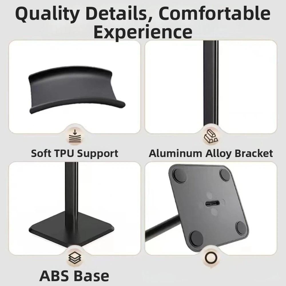 Space-Saving Headphone Stand Sturdy Earphones Hanger Organizer Headphone Rack Gaming Room