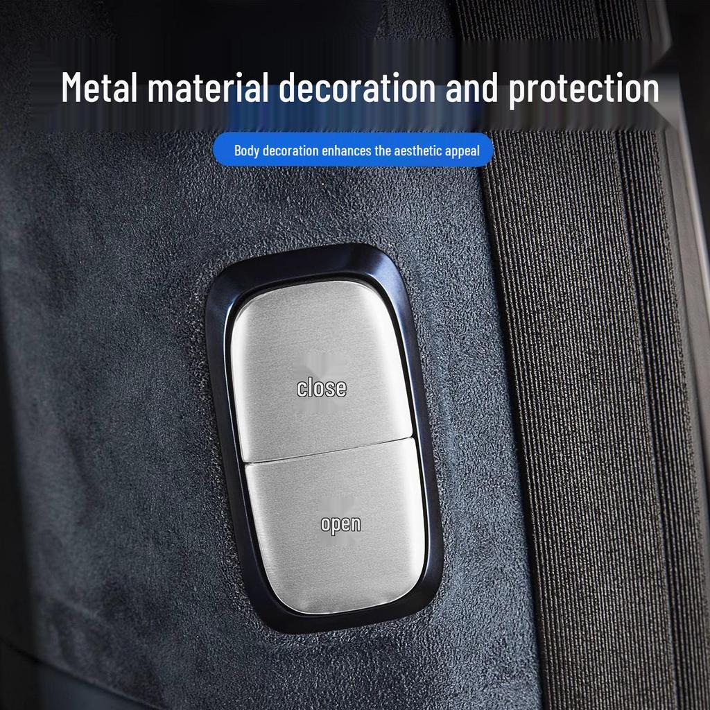 Zeekr 009 Gear P Button Aluminum Sticker - Center Console Decoration Accessory (24-25)