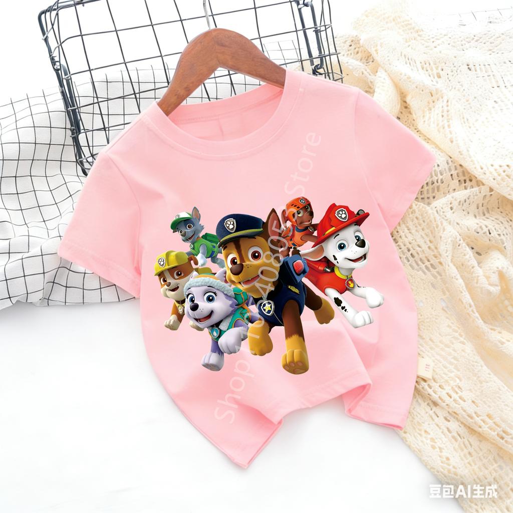 Kids Cartoon Graphic Baby T Shirt Cotton Casual Short Sleeve Tee Boys and Girls 2026 Summer Toddler Clothing Tops
