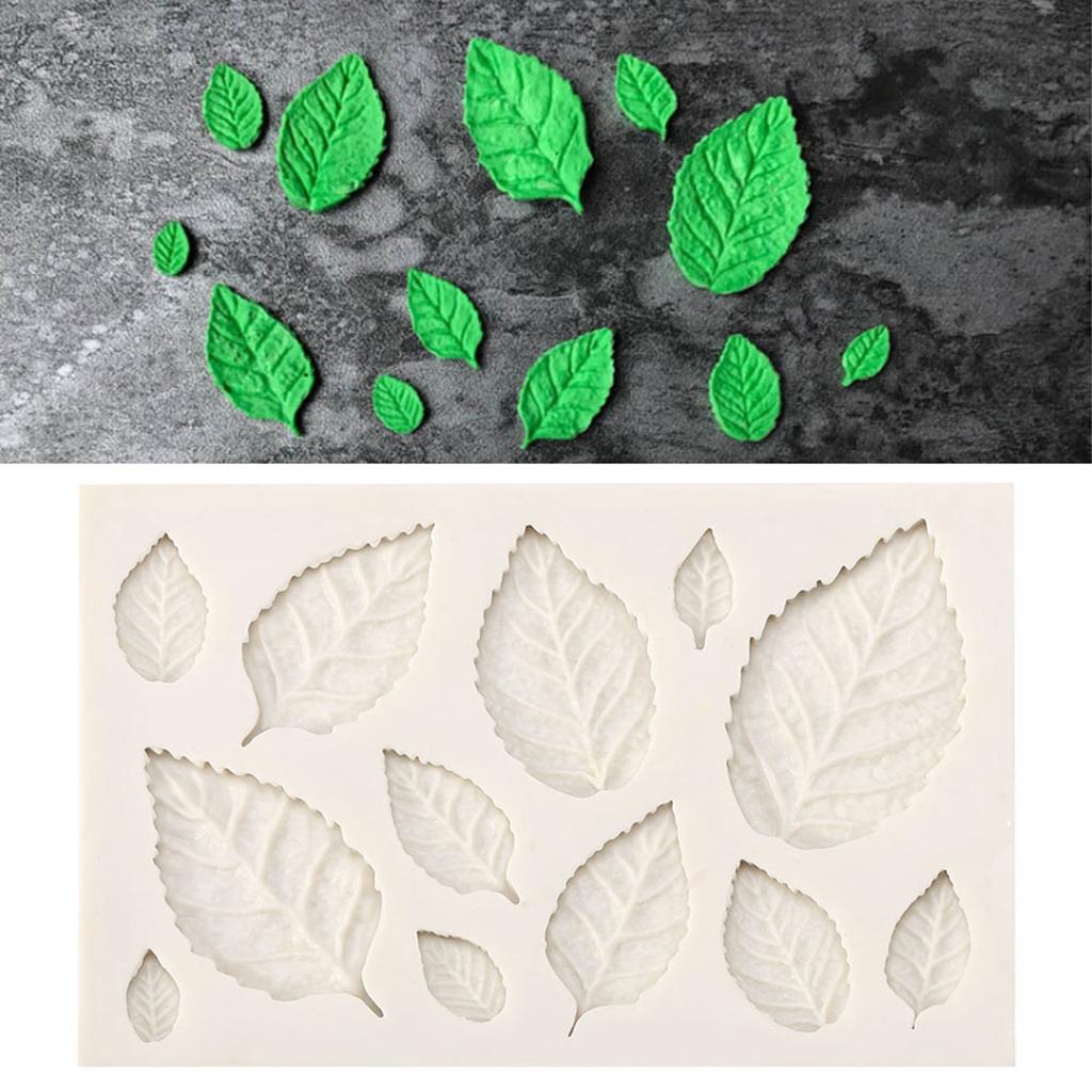3D Silicone Leaves Fondant Cake Mold Creative Chocolate Sugarcraft Mould Decorating DIY Tool Silicone Cake Mold Sugarcraft Mould