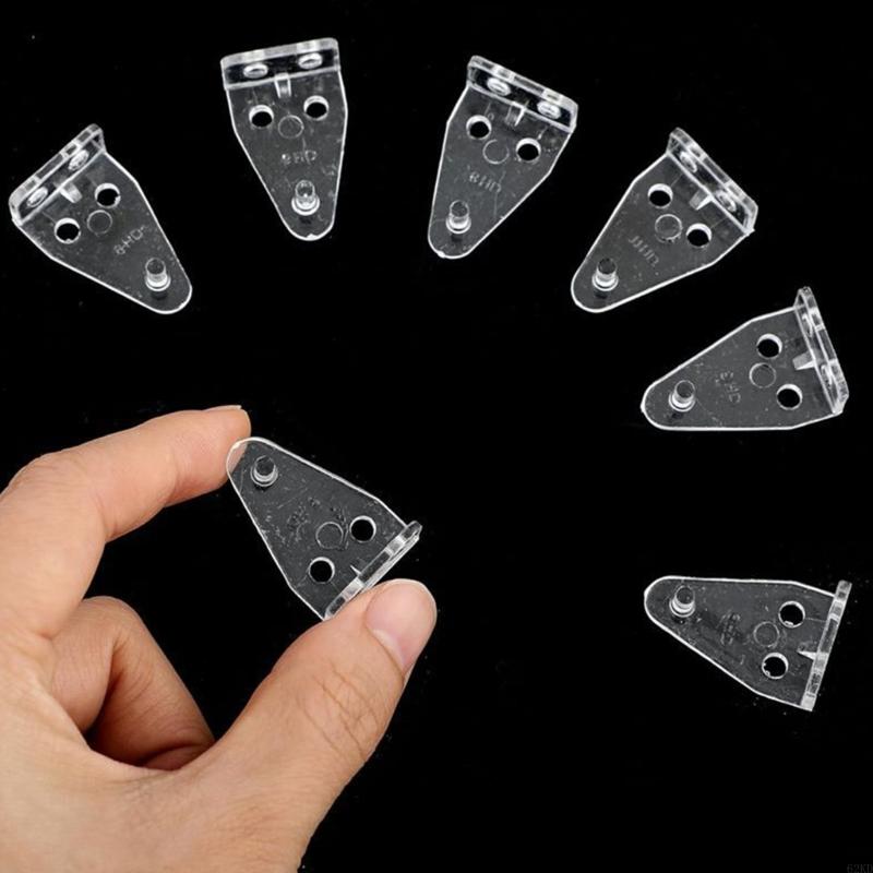 62KD 20Pcs Blind Hold Down Brackets Clear Clips Easy Installation Curtain Repair Part