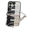 Art piano keys music note acrylic black edge apple iPhone11promax phone case new 11 hard
