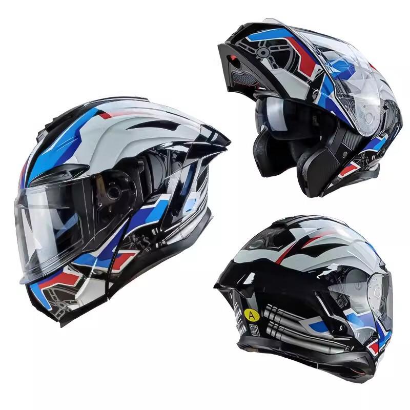 Модульный мотоциклетный шлем Lishi Bluetooth с полнолицевым забралом M-2XL