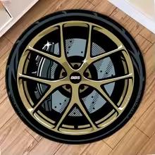 Auto Teppiche Reifenform Runde Matten Jungen Schlafzimmer Teppich Auto Nabe Wohnzimmer Anti-Rutsch Couchtisch Bodenmatte Tapetes De Automóvil