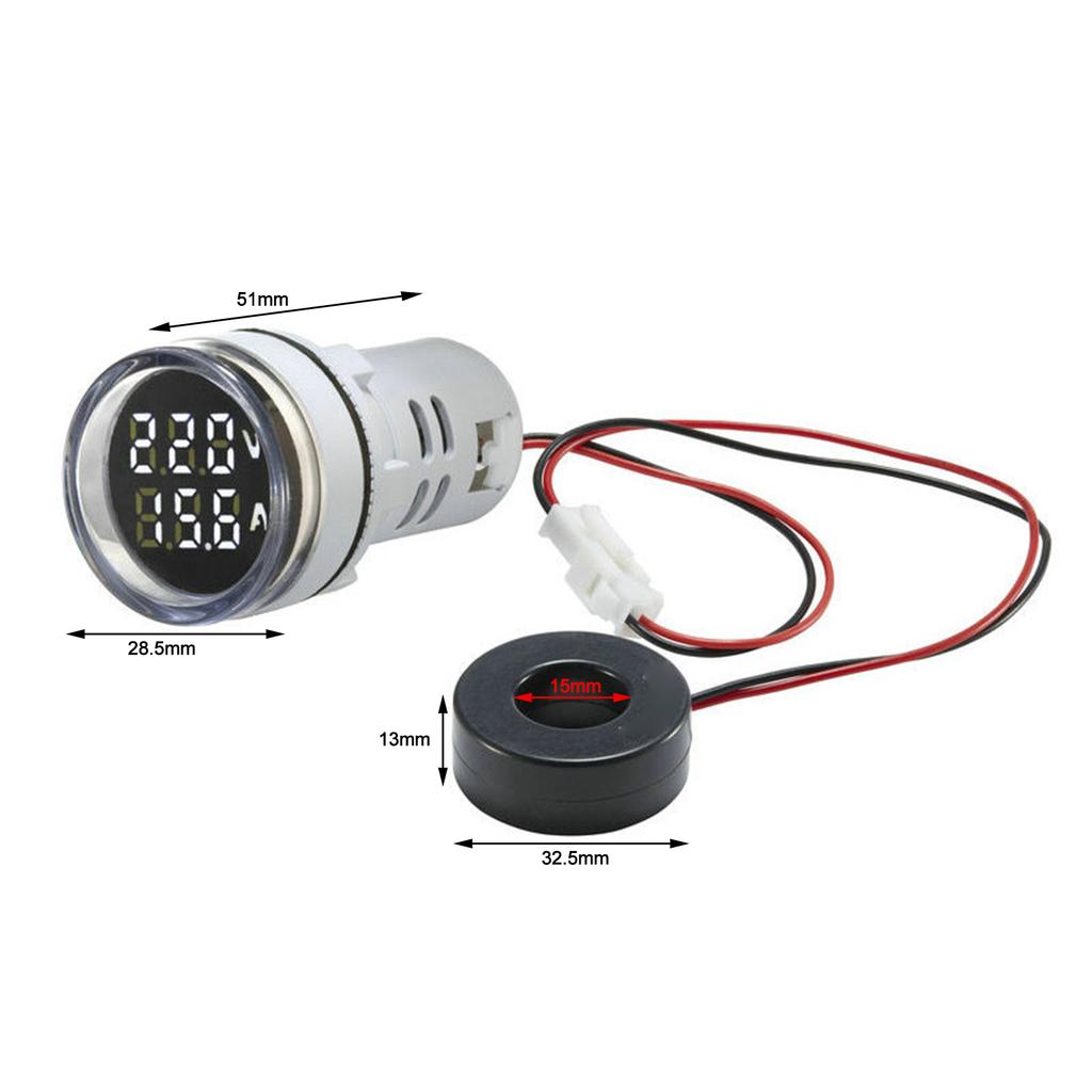 Compact Digital Meter Digital Voltage Indicator For Industrial Use Clear Measurement Compact Design High Brightness Display