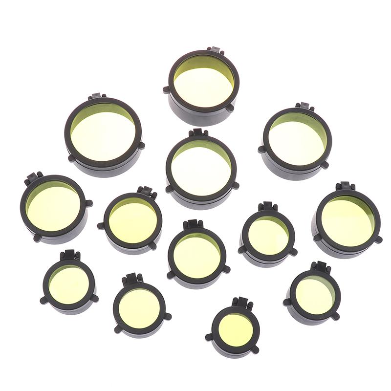 Rifle Scope Lens Cover Spring Up Quick Flip Openning Lens Dustproof Cover Telescope Cap For 36-64Mm Caliber Hunting Riflescopes