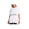 Under Armour Project Rock Campus Comfortable Fitting Breathable Loose Casual Short Sleeve T-Shirt Women T-Shirts White 1386440-100