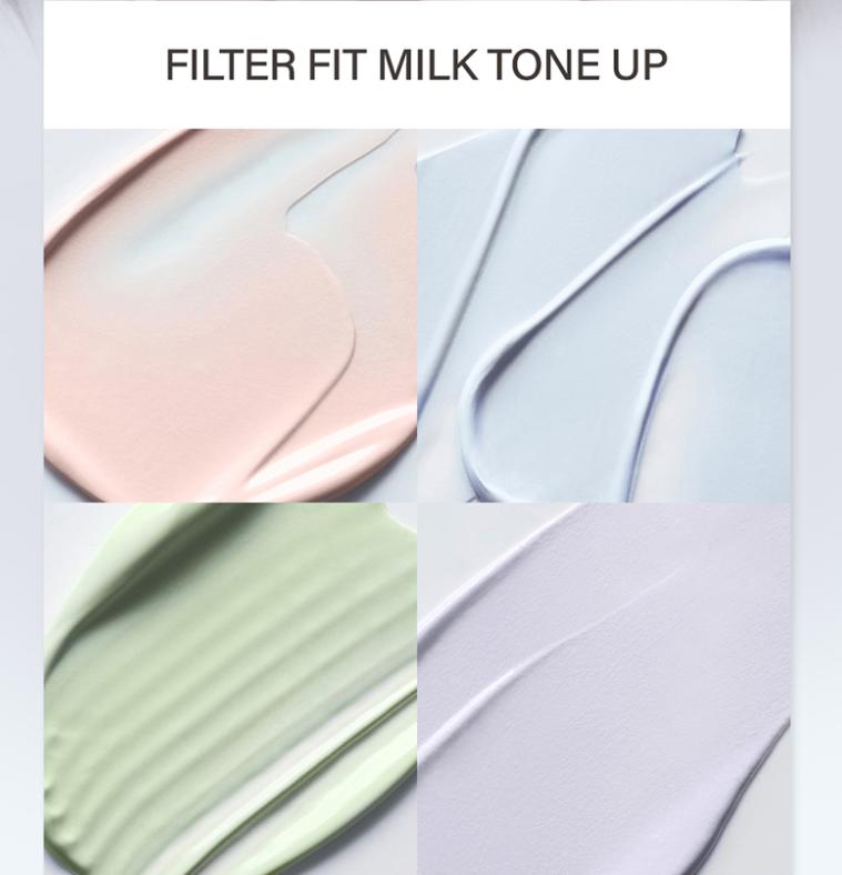 Peripera Filter Fit Milk Tone-Up Cream 35ml – Color Correcting Skincare (4 Types)