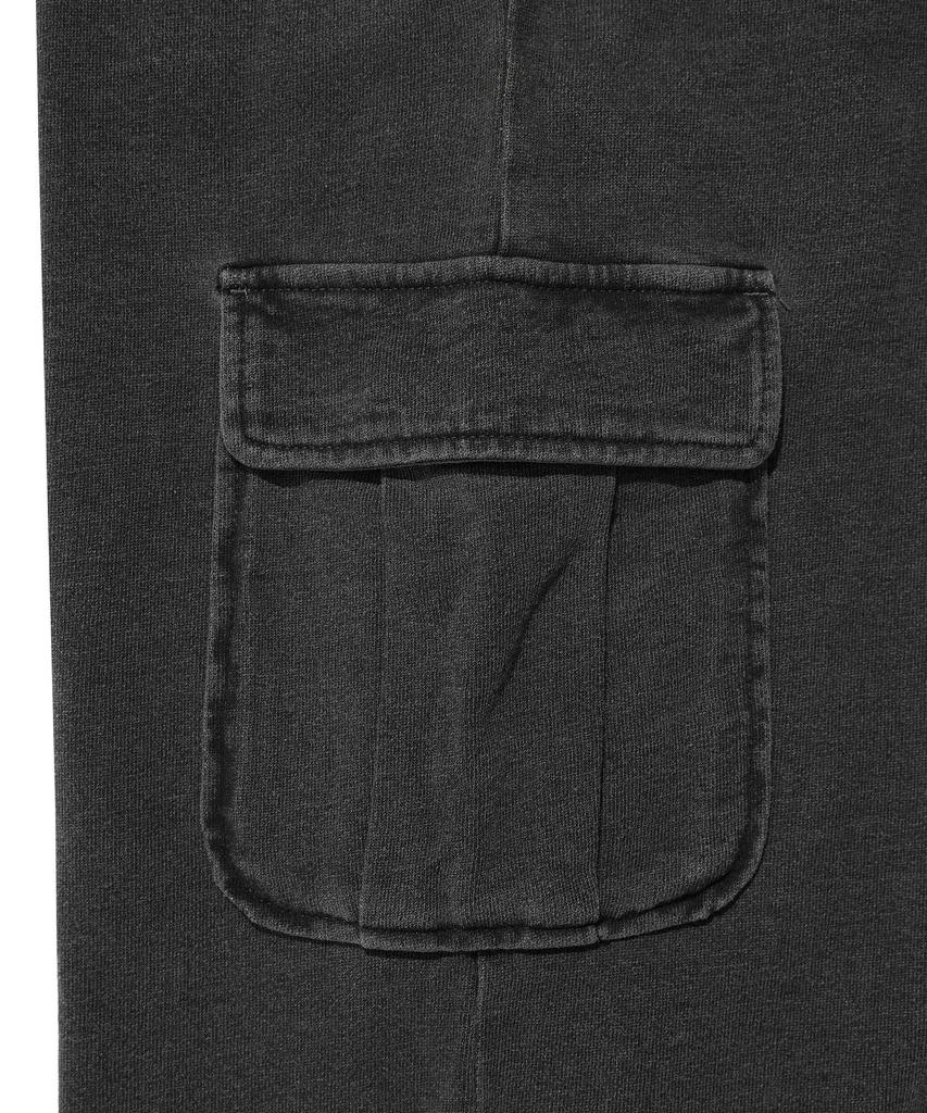 WACKY WILLY Women'S Washed Jersey Denim Cargo Pants Grey