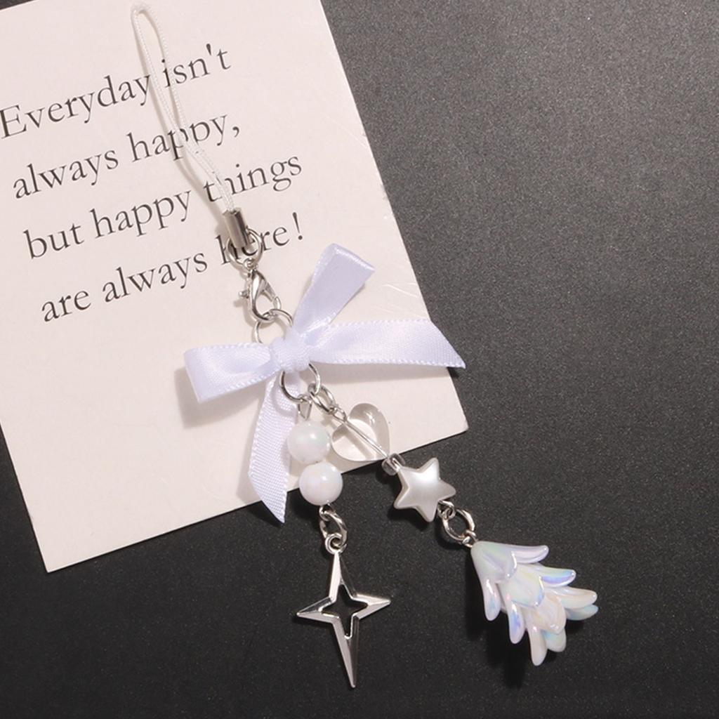 Unique Phone Charm Versatile Key Ornament Bag Pendant Delicate Bowknot Phone Pendant Fashionable Key Holder for Keys Bag