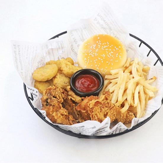 Mini French Fries Basket Food Bucket Snack Potato Chips Barrel Container